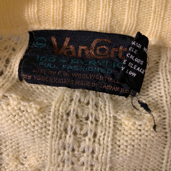 Vintage Van Cort Sweater Cardigan Mens Long Sleeve - Picture 8 of 10